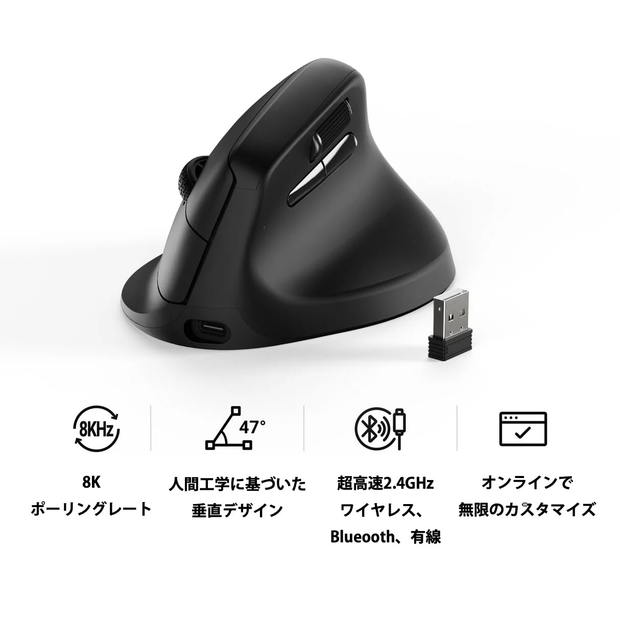Amazon | 【国内正規品】Keychron M5 8K ワイヤレス・エルゴノミック